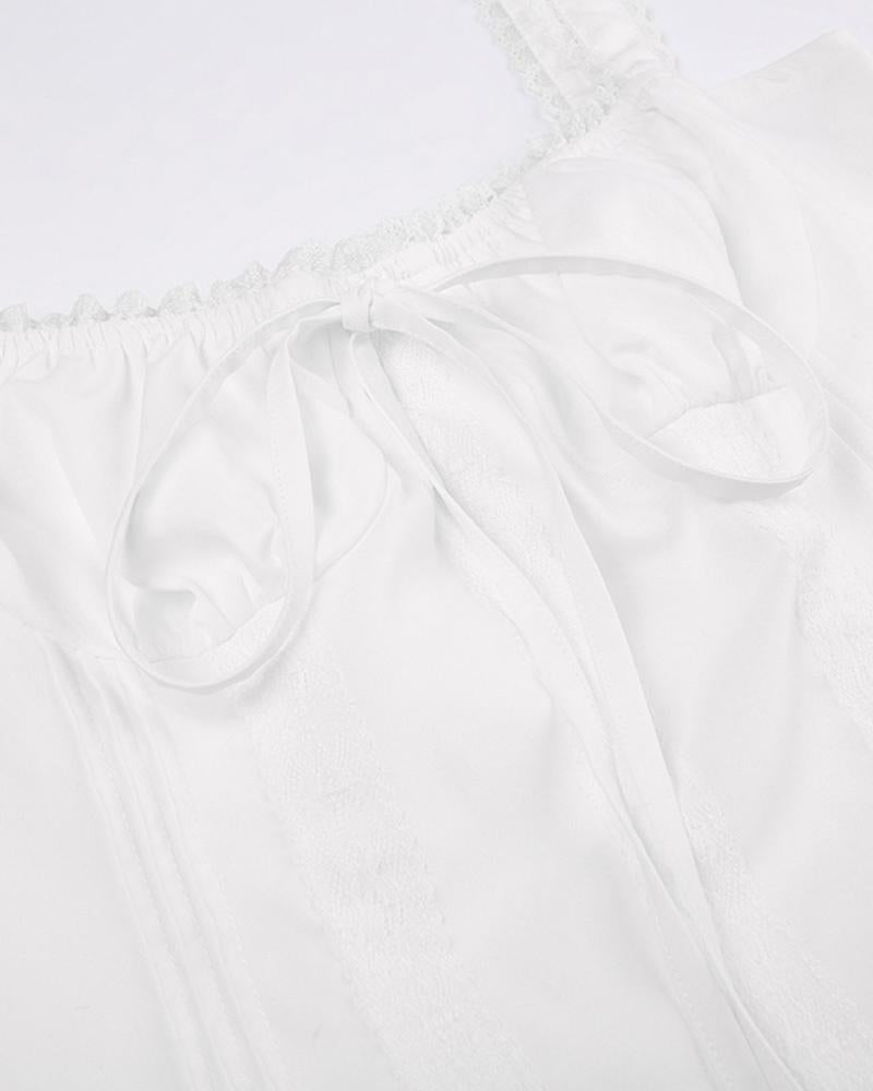 Polyester Flared Corset-Style Dress