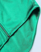 Stretch-Blend Polyester Corset-Style Cropped Top