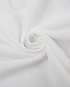 Stretch-Blend Polyester Long-Sleeve Cropped Top