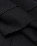Ruffled Stretch-Blend Cropped Top with Polyester Fabric