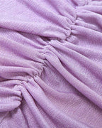 Open-Back Stretch-Blend Mini Dress with Polyester Fabric