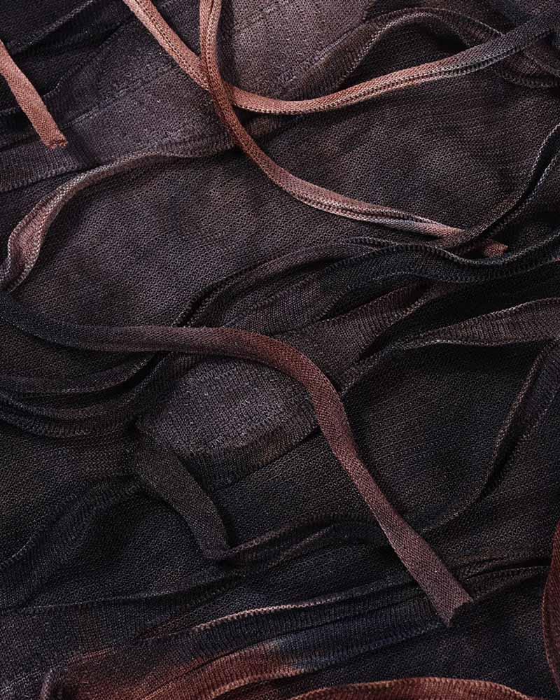 Slit-Detail Stretch-Blend Maxi Dress with Polyester Fabric