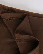 Polyester Stretch-Blend Cropped T-Shirt with Short Sleeves