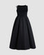 Stretch-Blend Polyester Corset-Style Maxi Dress