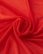 Cutout Polyester Dress with Mesh Detailing