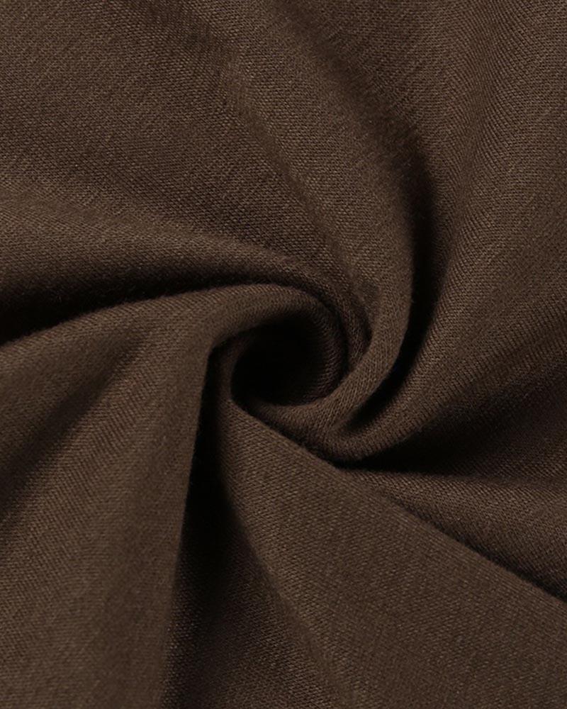 Spiderweb-Detail Polyester Cotton Top