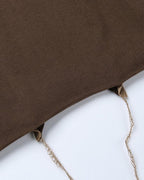 Spiderweb-Detail Polyester Cotton Top