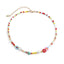 Multicolor Beaded Choker with Faux-Pearl Floral Details