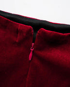 Velvet Stretch-Blend Mini Dress with Polyester Fabric