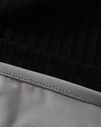 Off-Shoulder Stretch-Blend Cropped Top with Polyester Fabric