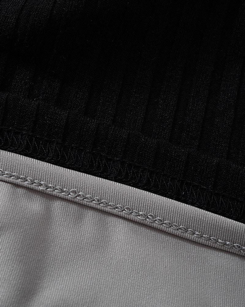 Off-Shoulder Stretch-Blend Cropped Top with Polyester Fabric