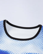 Printed Stretch-Blend Cropped Tank Top with Polyester Fabric