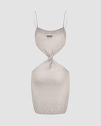 Knit Mini Dress with Twist Detail