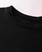 Dragon-Motif Stretch-Blend Cropped Top with Polyester Fabric