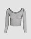 Grunge Polyester Fishnet Top