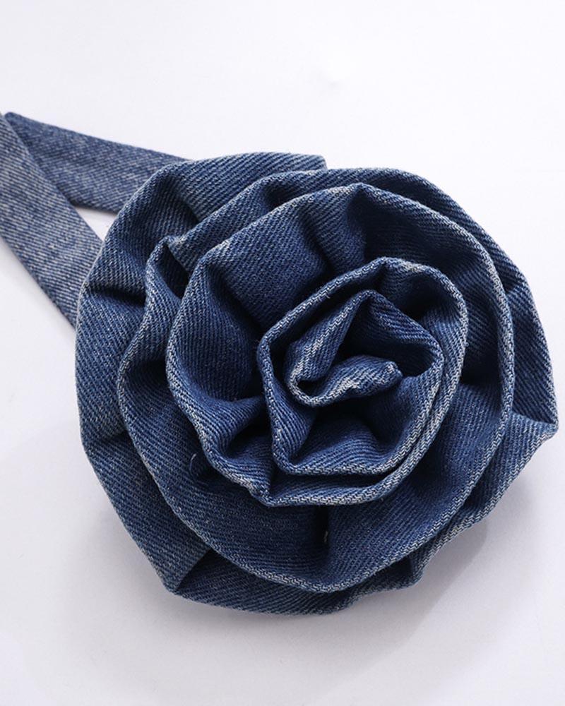 Denim Polyester Top with Cotton Fabric