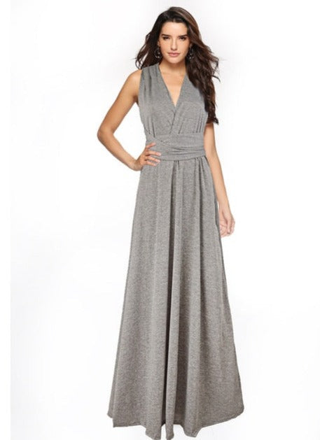 Maxi Dress with Strap Details