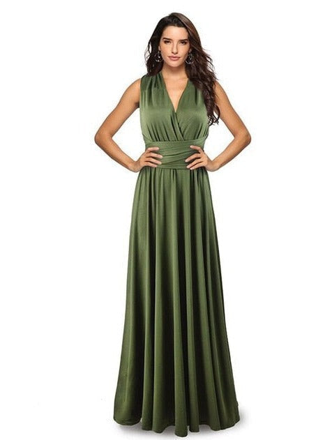 Maxi Dress with Strap Details