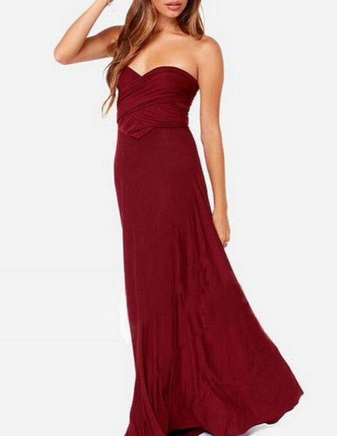 Maxi Dress with Strap Details