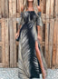 Off-Shoulder Dress with A-Line Shape
