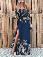 Off-Shoulder Dress with A-Line Shape