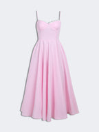 Midi Dress with Slim Fit
