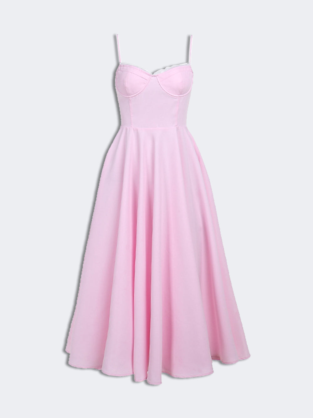Midi Dress with Slim Fit