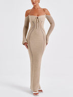 Cutout Slim-Fit Dress with Open Back