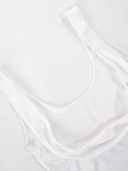 Satin Draped Lace Bralette Top Tops&Tees