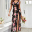Floral Lace Long Nightdress with Sheer Detailing