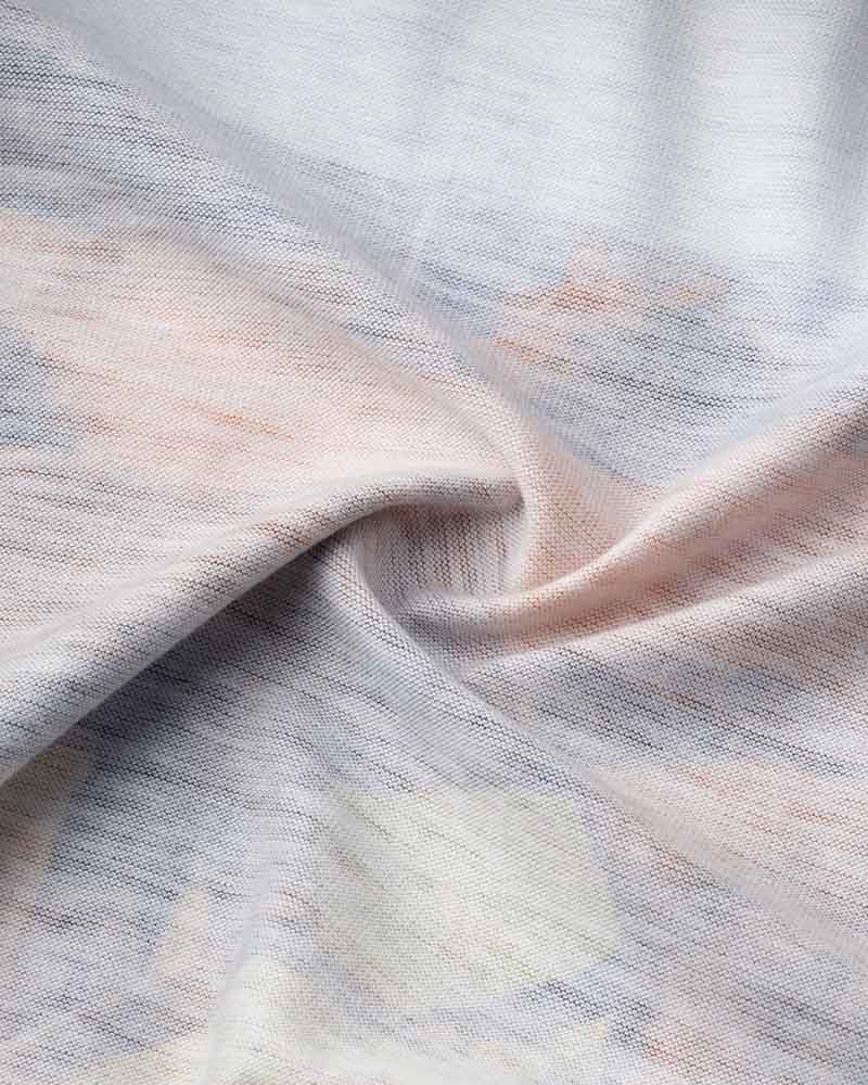 Printed Polyester Top with Long Sleeves