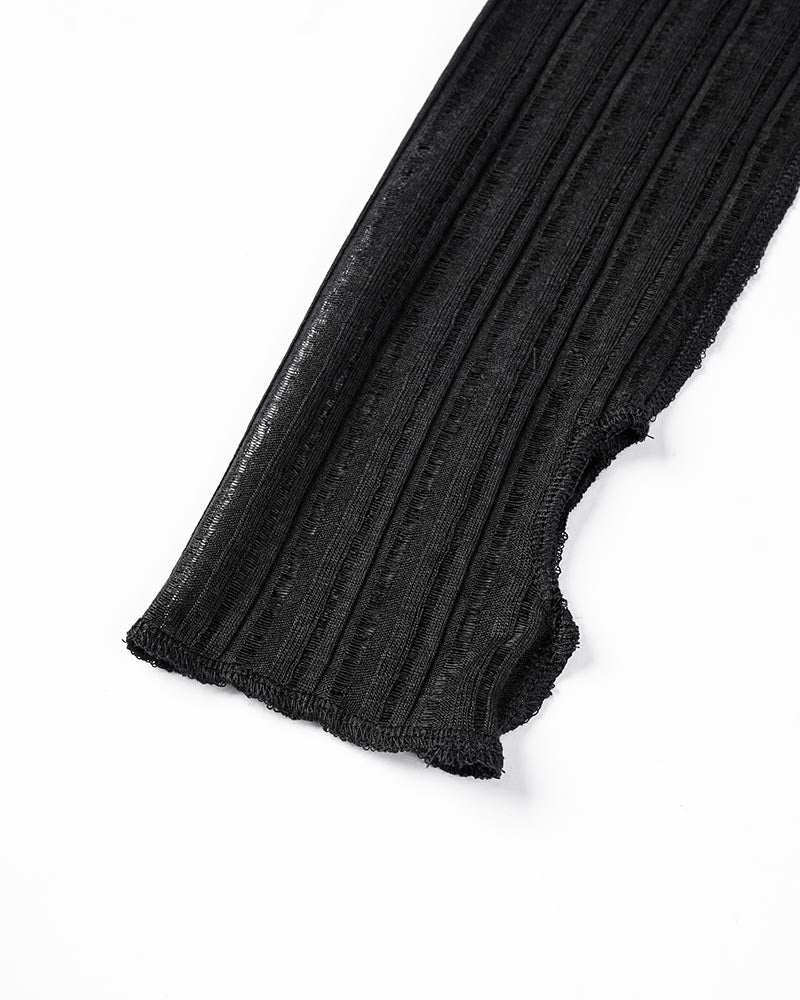 Off-Shoulder Polyester Top with Asymmetric Details