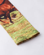Printed Polyester Top with Long Sleeves